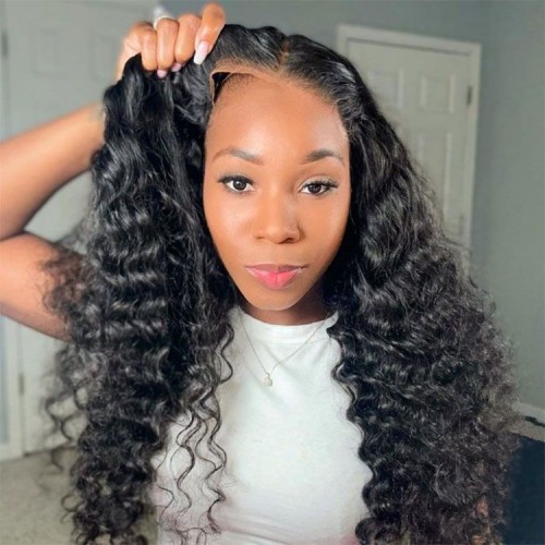 HD Lace 13x4 Loose Deep Human Hair Lace Front Wigs（Full Frontal） | Human Hair Wig | Lace Front